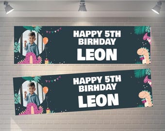 Personalized Photo Birthday Banner: Custom Party Decoration