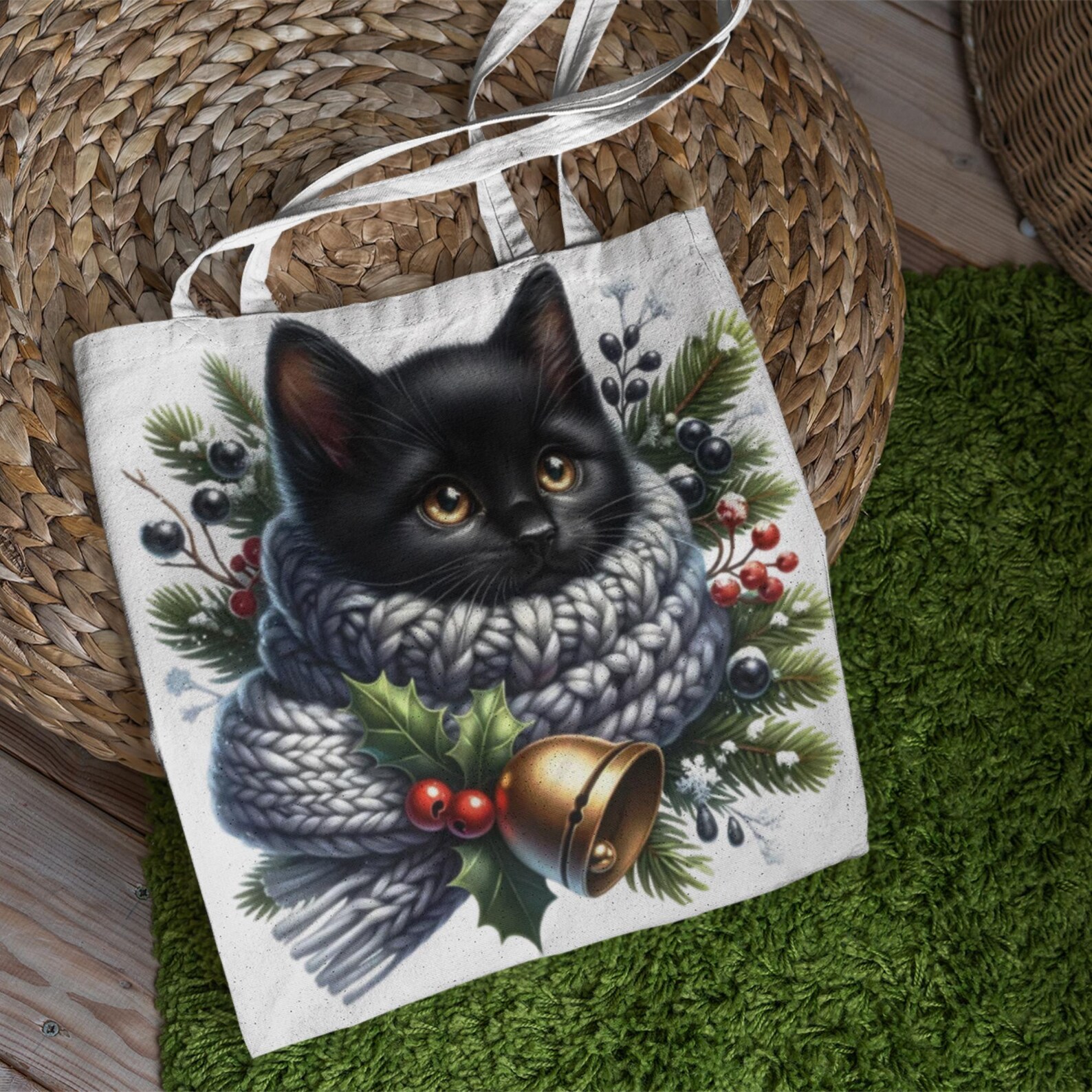 Christmas Cat Clipart, Cute Kitten PNG Bundle, Holiday Cat Art, Santa ...