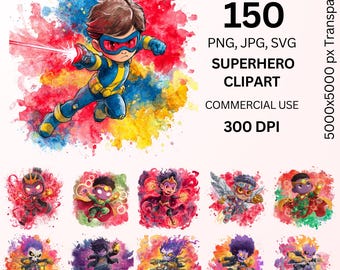 150 PNG Cartoon & Super Heroes Designs, Superhero PNG Bundle Sublimation, Mug, Tumbler, Pillow Sublimation Printing High Resolution Png