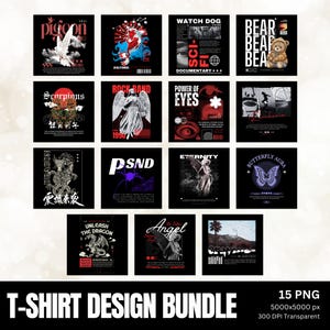15 PNG Designs Hip Hope Bundle, Urban Rapper Style Transparent PNG, Album Cover Inspired Hip Hop, Streetwear & Graphic Tee Designs