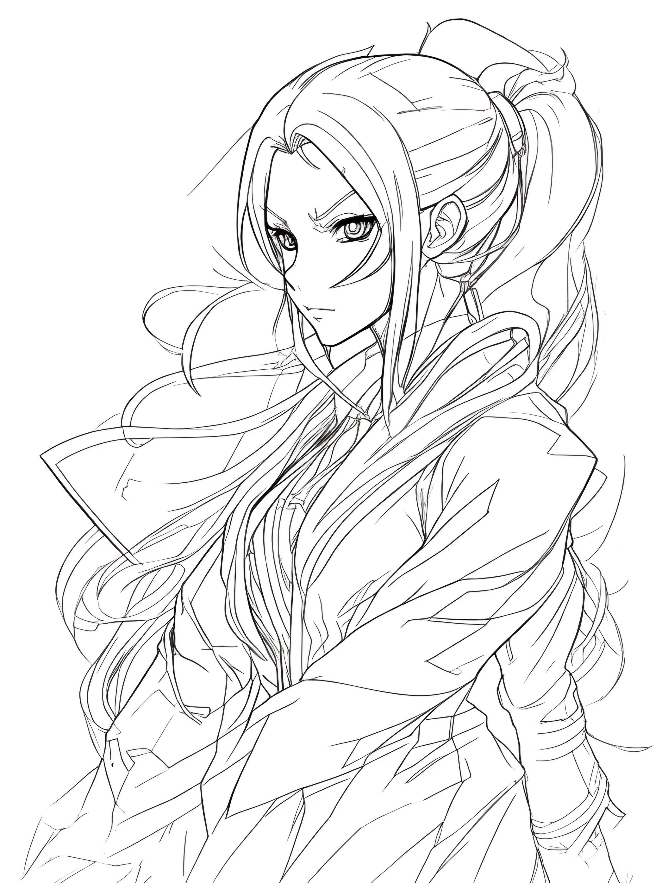 Anime Style Girl's and Boy's Coloring Pages - Etsy