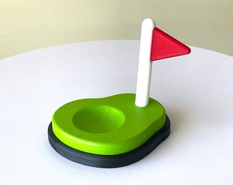 Golf Ball Holder/Display, Hole-in-One Trophy Display (Flag and Green version)