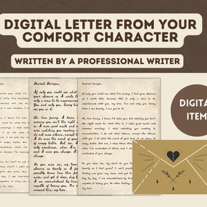 Carta de Confort Personalizada con Personaje - Carta Digital Confort con Personaje - Personalizada y Única - Carta de Cumpleaños - Confort Personalizada