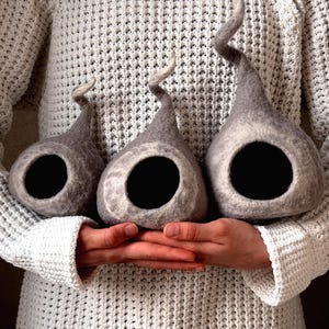 Escondite de fieltro para mascotas, casa de lana para ratones, cama cueva para hámsteres, escondite para ratas, cobaya