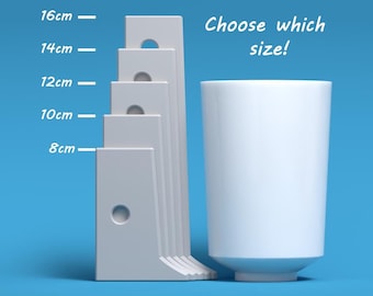 Wheel throwing rib tool - 8,10,12,14,16cm - Set 01 model 13 - PLA Print
