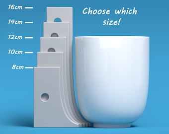 Wheel throwing rib tool - 8,10,12,14,16cm - model 01 - PLA Print