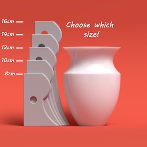 3D Printed Pottery Rib Tool: Wheel Throwing, Multiple Sizes