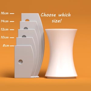 Hjulkastverktyg - 8,10,12,14,16 cm - Set 04 modell 23 - PLA-tryck