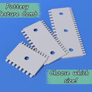 Pottery Texture Comb Tool: Hand Building & Wheel Throwing (8-16cm)