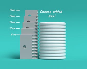 Wheel throwing rib tool - 8,10,12,14,16cm - Set 02 model 08 - PLA Print