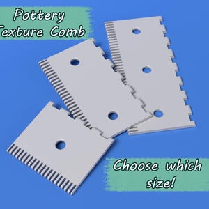 Pottery Texture Comb Tool: Hand Building & Wheel Throwing (8-16cm)
