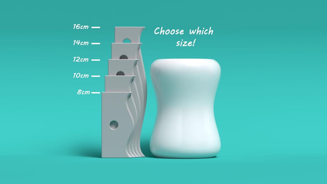 3D Printed Pottery Throwing Ribs: 8-16cm PLA Clay Tool - Etsy