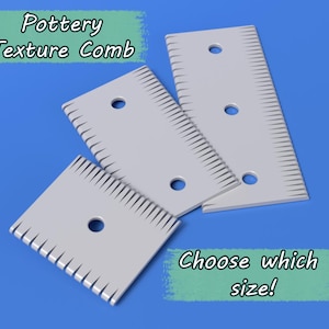 Pottery Texture Comb Tool: Hand Building & Wheel Throwing (8-16cm)