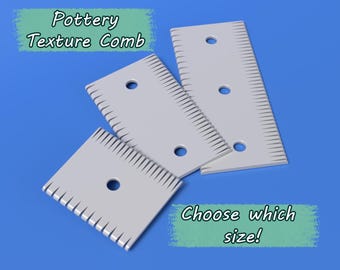 Pottery Texture Comb Tool: Hand Building & Wheel Throwing (8-16cm)