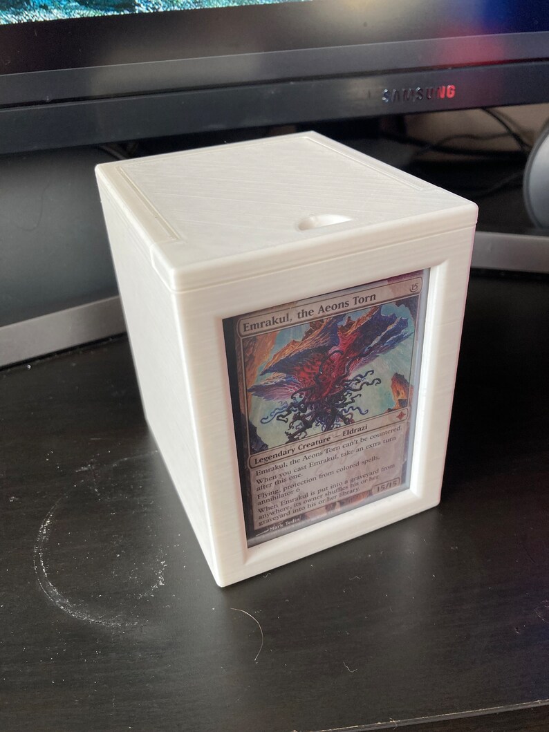 3D Printed Deck Box for 100 Cards Perfect for Magic the Gathering