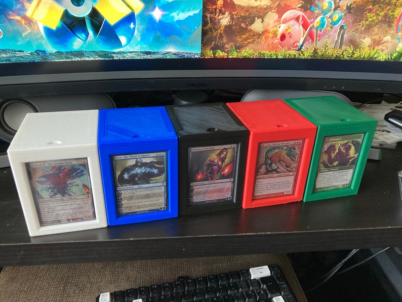 3D Printed Deck Box for 100 Cards Perfect for Magic the Gathering