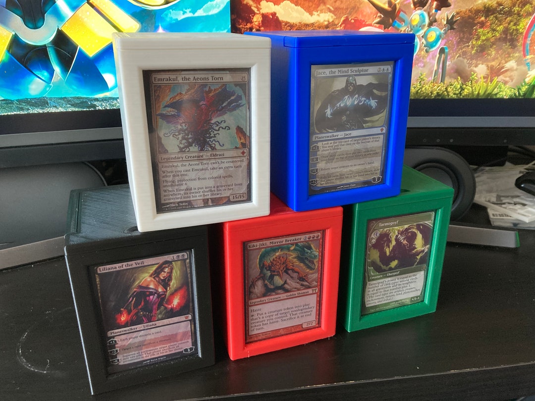 3D Printed Deck Box for 100 Cards Perfect for Magic the Gathering