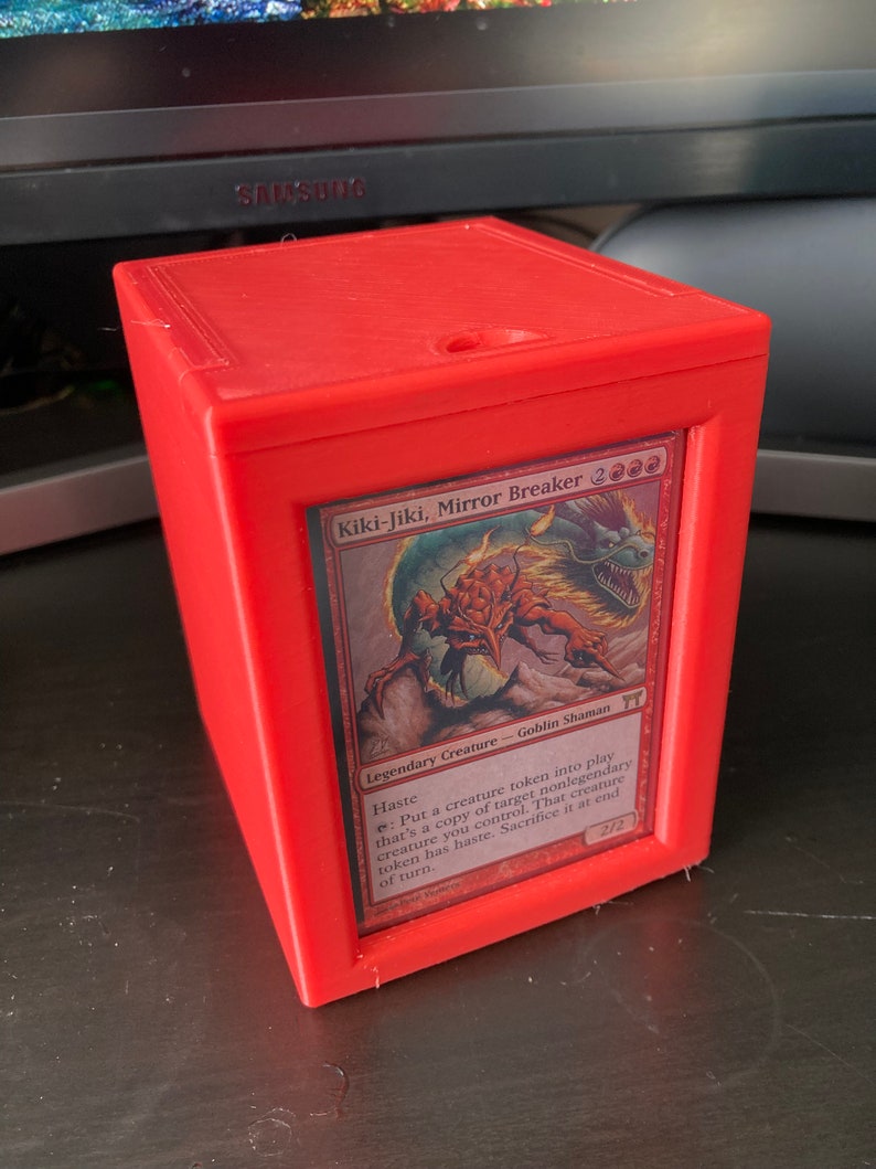 3D Printed Deck Box for 100 Cards Perfect for Magic the Gathering