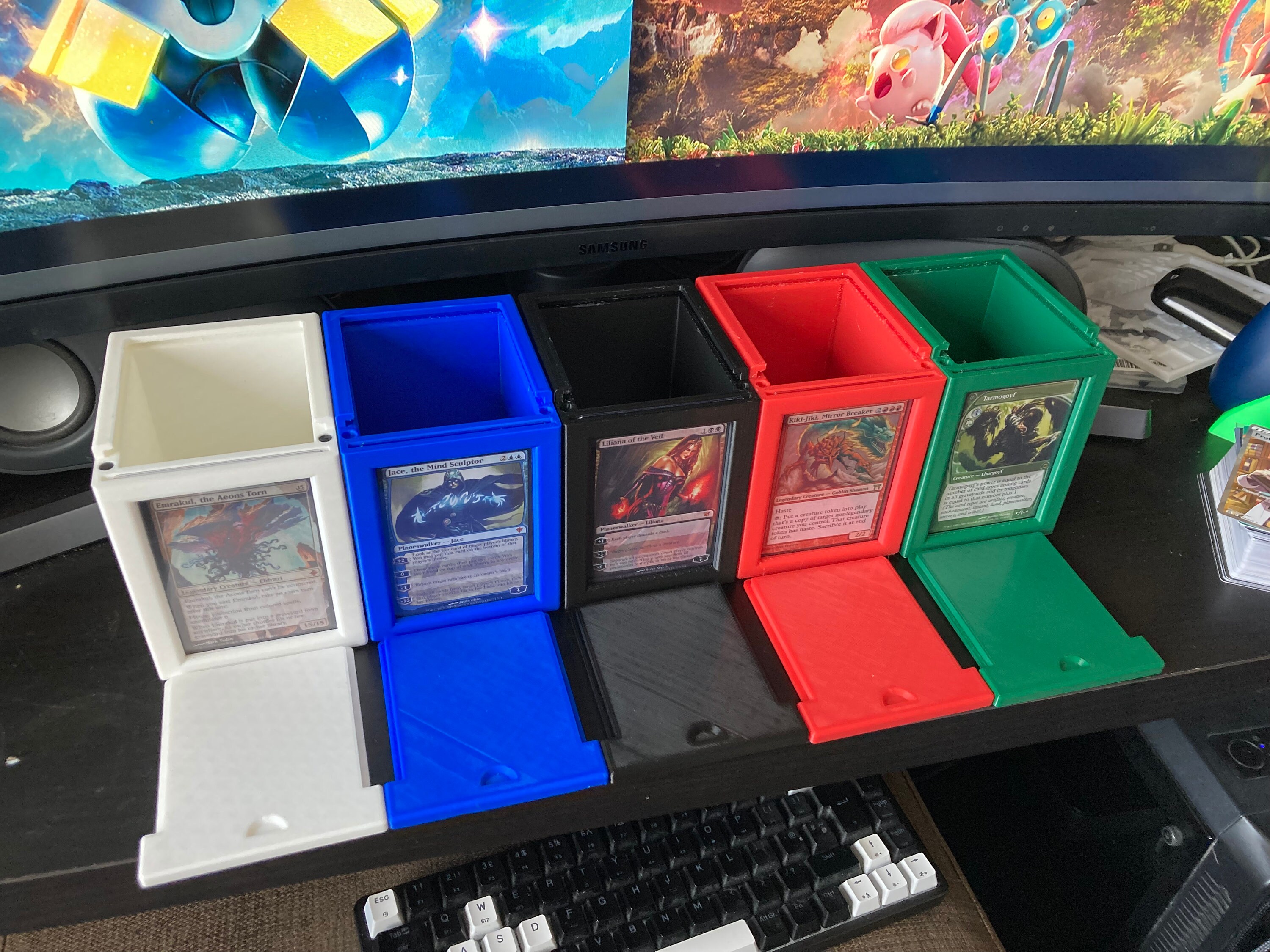3D Printed Deck Box for 100 Cards Perfect for Magic the Gathering Commander Decks Etsy