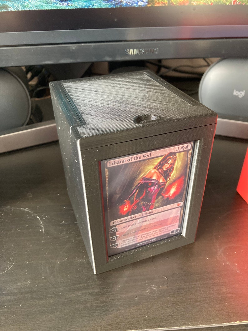 3D Printed Deck Box for 100 Cards Perfect for Magic the Gathering