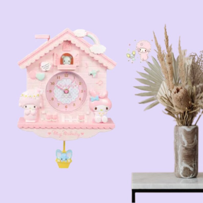 Sanrio My Melody Clock, Sanrio Furniture, Hello Kitty Furniture, Anime