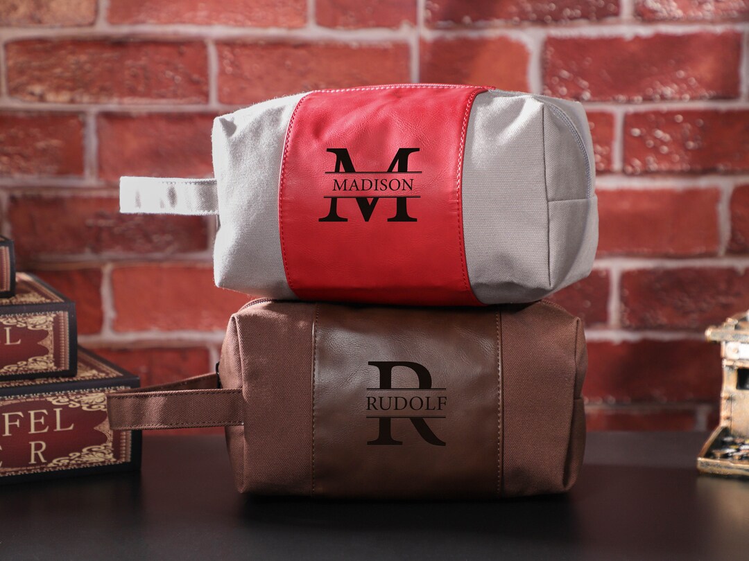 Custom Mens Toiletry Bag Gift for Men Personalized Toiletry Etsy