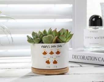 Cadeau drôle personnalisé pour le pot de maman, cadeau personnalisé pour elle, cadeau grand-mère, pot de fleur, jardinière, pot en céramique familial amusant