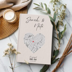 Personalisierte Verlobung Map Journal - Blank, Zukunft Mrs. Nettes Geschenk für Braut-zu-Be, Brautdusche vorhanden, kundenspezifisch für sie, Paargeschenk US