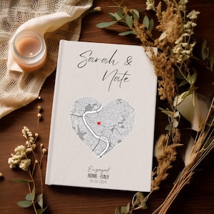 Personalisierte Verlobung Karte Hardcover Journal A5), Zukunft Frau, nettes Geschenk für Braut-zu-Be, Brautdusche Geschenk, individuell für Sie, Paar Geschenk