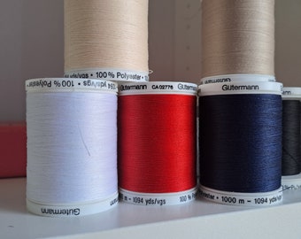 Gutermann Sew All Thread 1000 m  Various Colours