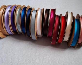 15mm Satin Bias Binding. 15 + Colours.