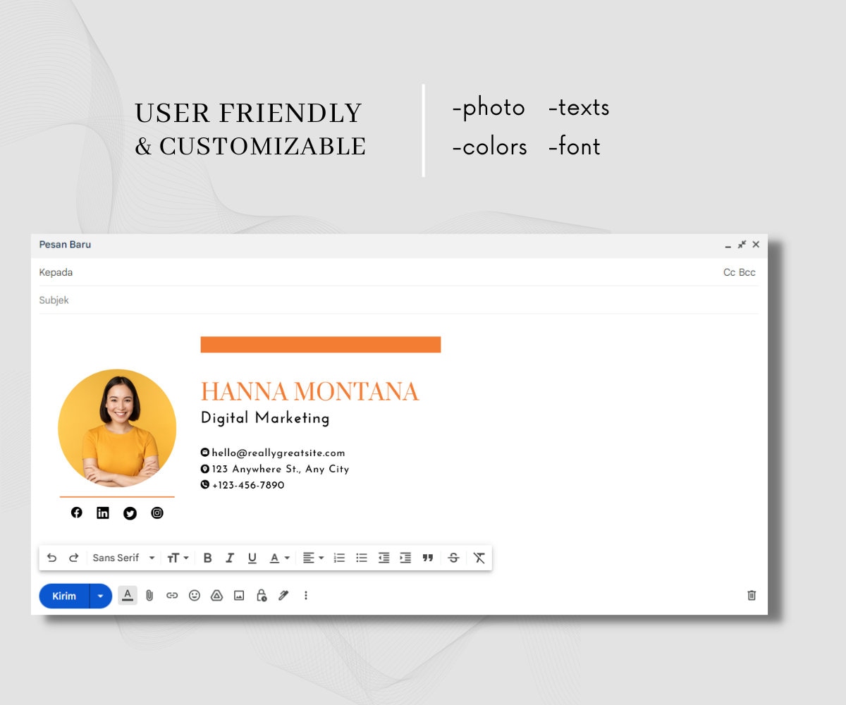 Email Signature Template Gmail Clickable Signature Etsy Email Signature Template Gmail Clickable Signature Etsy