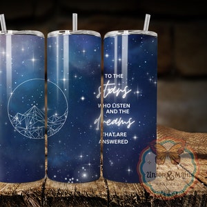 Velaris ACOTAR PNG Tumbler Wrap Sublimation File