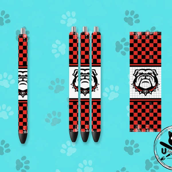 Uga sports PNG high resolution digital pen wrap files