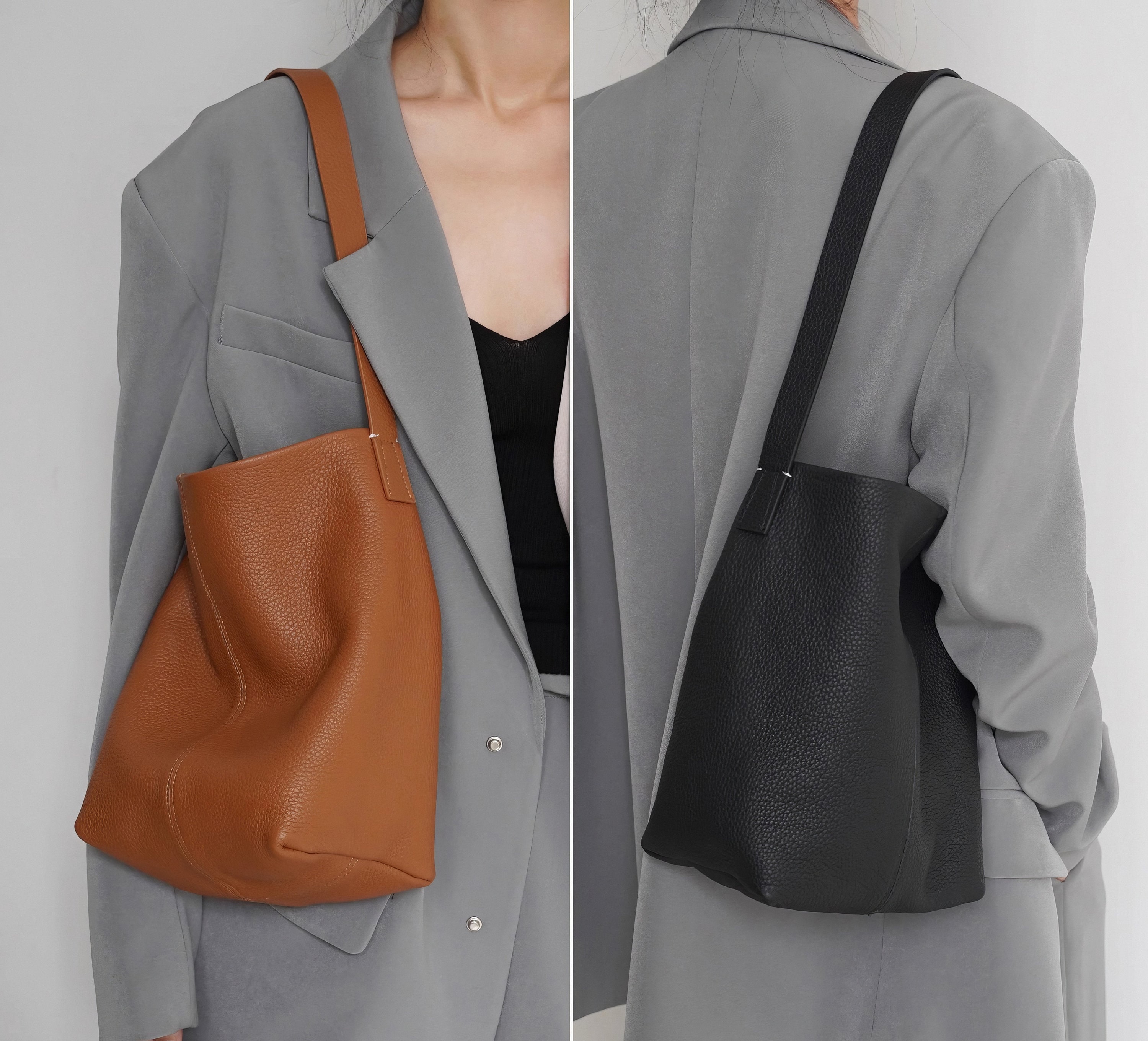 Togo Leather Tote Bag DIY Handbag Kit – Babylon Leather