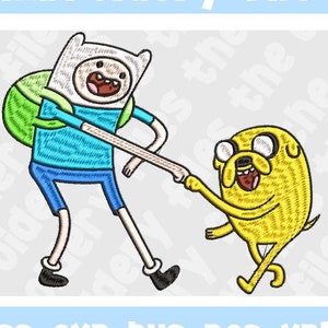 Finn and Jake Embroidery File, Adventure Time Embroidery File, Digital Download, Instant Download