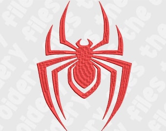 Spiderman Logo Embroidery File, Miles Morales Embroidery File, Digital Download, Instant Download