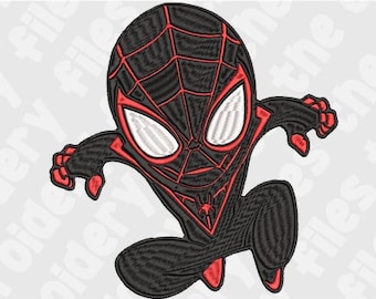 Miles Morales Cartoon Embroidery File, Spiderman Embroidery File, Digital Download, Instant Download