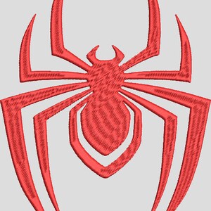 Spiderman Logo Embroidery File, Miles Morales Embroidery File, Digital ...