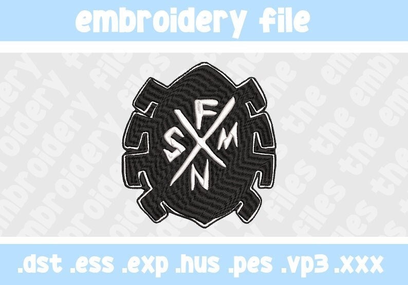 Spider Punk Logo Embroidery File, Spiderman Embroidery File, Digital Download, Instant Download