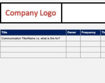 Project Communication Plan