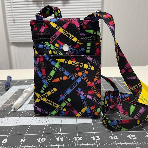 School Theme CrossBody Cellphone Purse