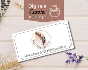 Mehraufwandspauschale für die Personalisierung deines gebuchten Gutschein Designs | KEINE individuelle Spezialanfertigung | Kein Postversand