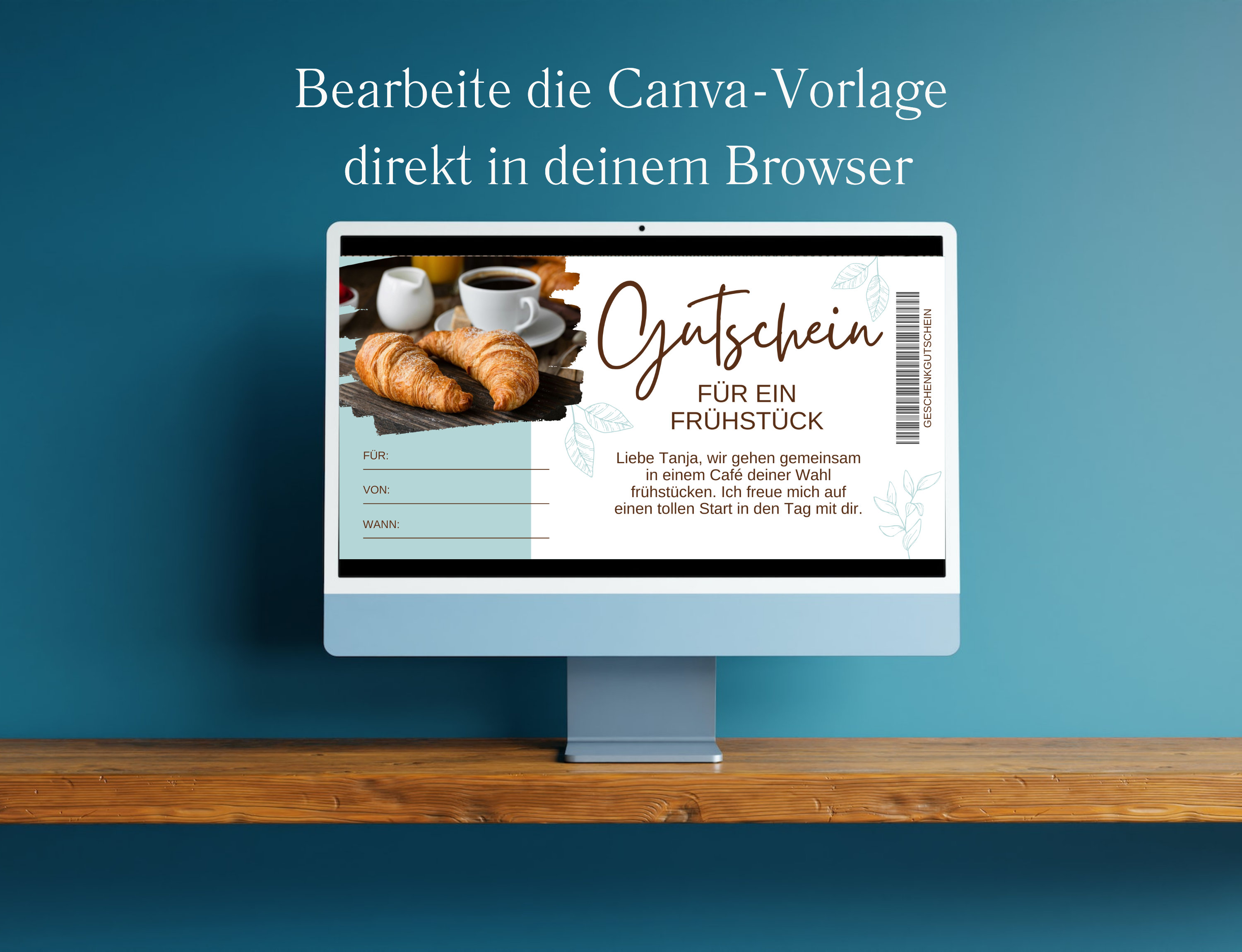 Gutschein Frühstück Vorlage Gutschein Frühstücken zum Ausdrucken ...