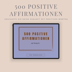 Positive Affirmationen | deutsch | Vorlagen Social Media | Zitate | Story Vorlagen |  Manifestieren