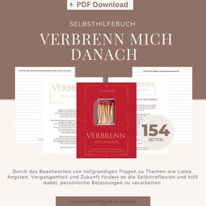 Burn After Writing | PDF Download | Digital File | Self-Help | Mental Health Struggles | Journal | Workbook