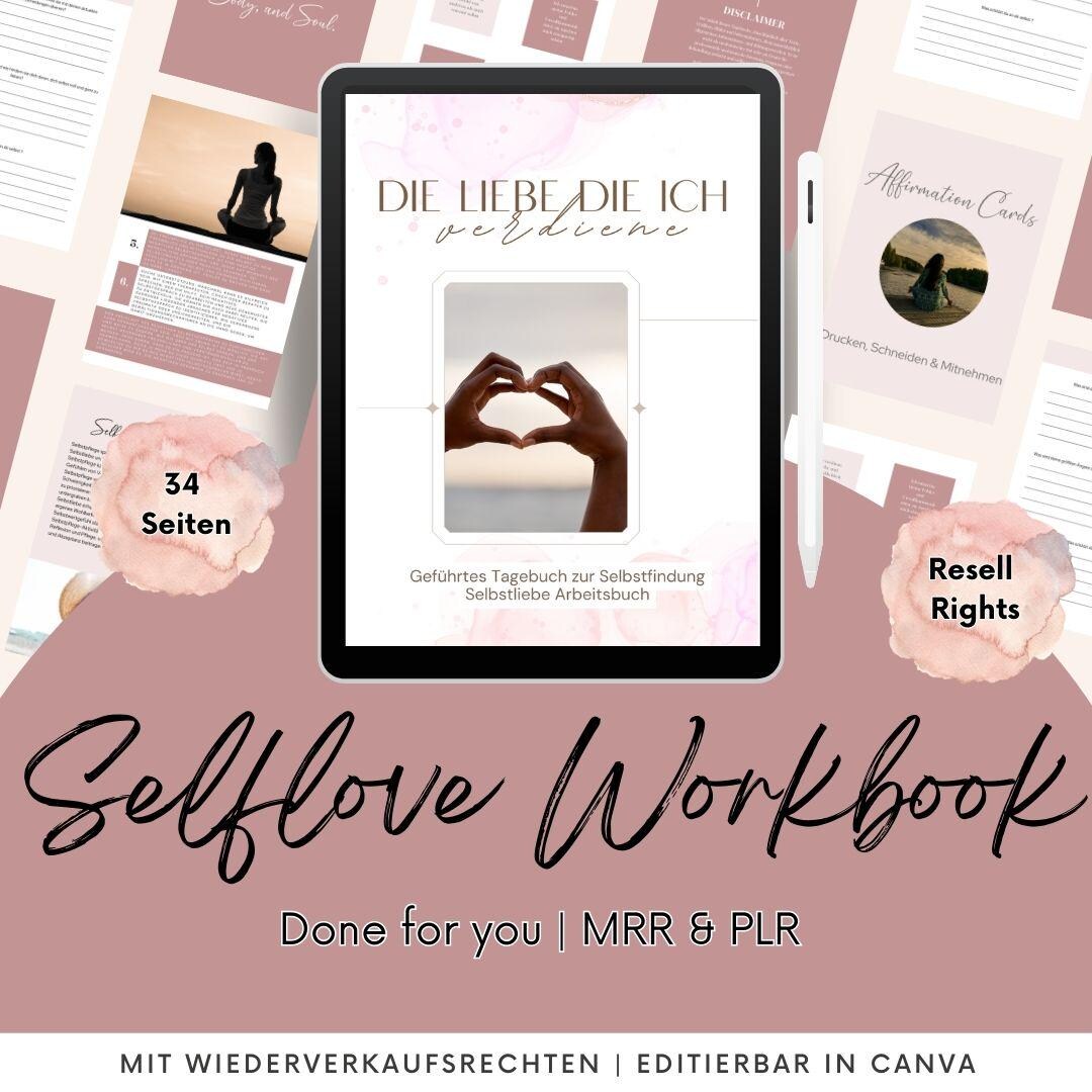 Self Love Journal |editable PLR Canva Template |lead Magnet |business ...