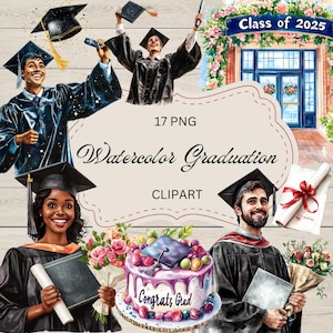Clipart di laurea |PNG |sfondo trasparente |uso commerciale| download digitale| ClipArt