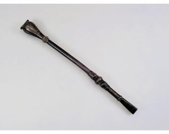 Vintage Eberle Alpaca Silver Yerba Mate Bombilla Straw Filter Tea Tool Brazil