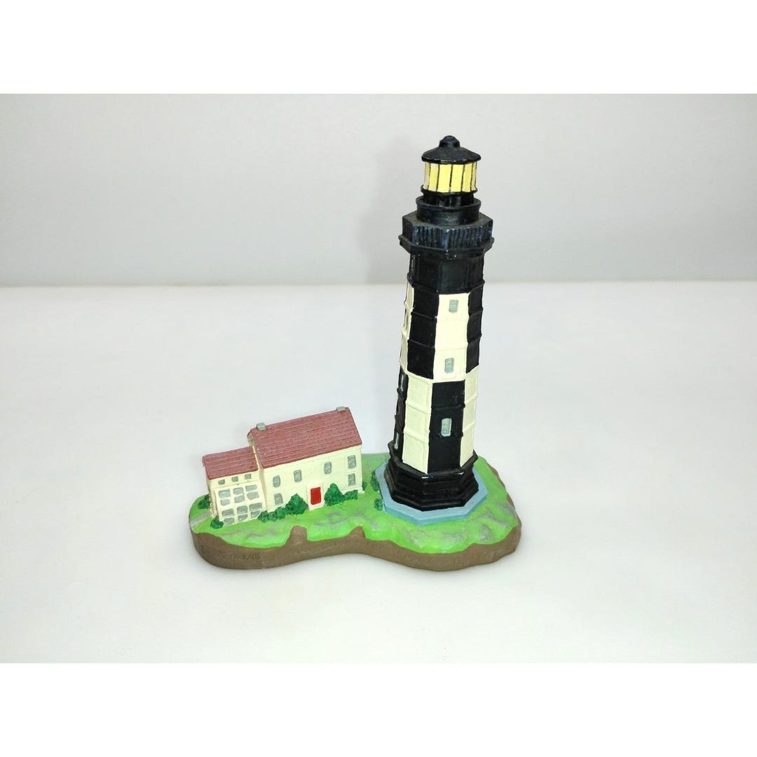 Vintage Signed Spoontiques New Cape Henry VA Lighthouse Figurine Hand ...